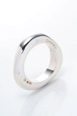 chanel stackable silver rings